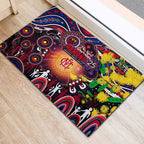 NAIDOC Week 2025 Demons Football Rubber Doormat Aboriginal Dot Painting
