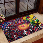 NAIDOC Week 2025 Demons Football Rubber Doormat Aboriginal Dot Painting