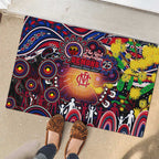 NAIDOC Week 2025 Demons Football Rubber Doormat Aboriginal Dot Painting
