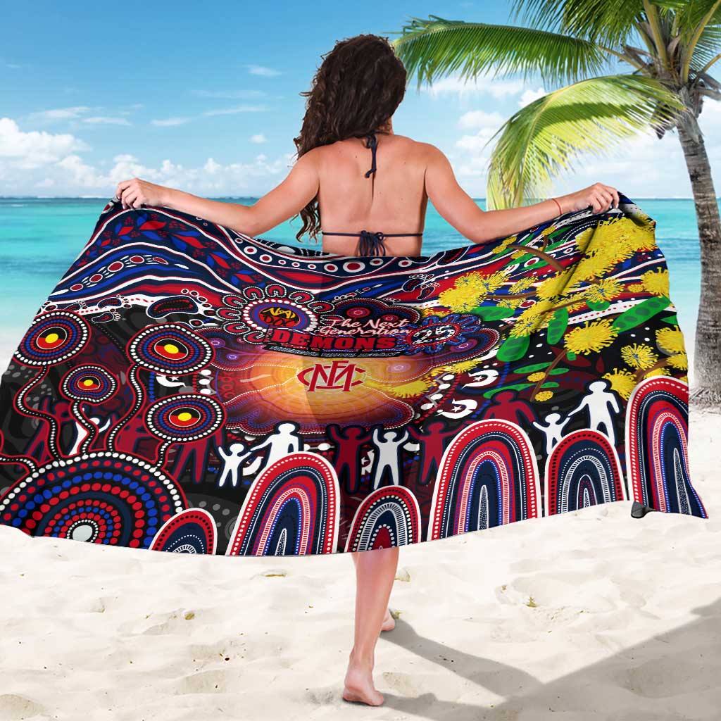 NAIDOC Week 2025 Demons Football Sarong Aboriginal Dot Painting