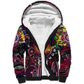 Personalised NAIDOC Week 2025 Demons Football Sherpa Hoodie Aboriginal Dot Painting