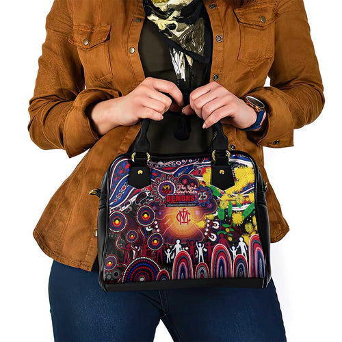 NAIDOC Week 2025 Demons Football Shoulder Handbag Aboriginal Dot Painting