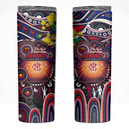 NAIDOC Week 2025 Demons Football Skinny Tumbler Aboriginal Dot Painting