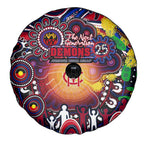 NAIDOC Week 2025 Demons Football Spare Tire Cover Aboriginal Dot Painting