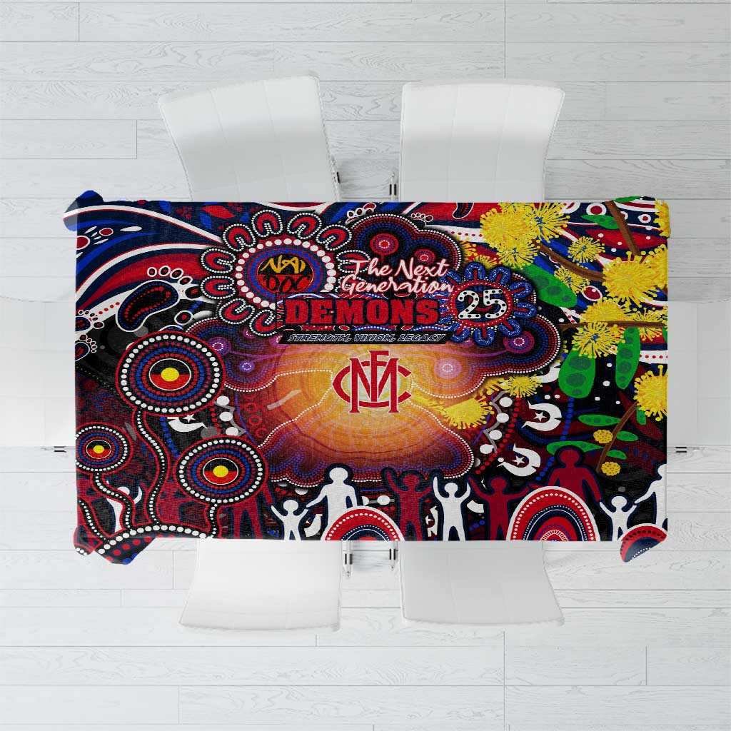 NAIDOC Week 2025 Demons Football Tablecloth Aboriginal Dot Painting
