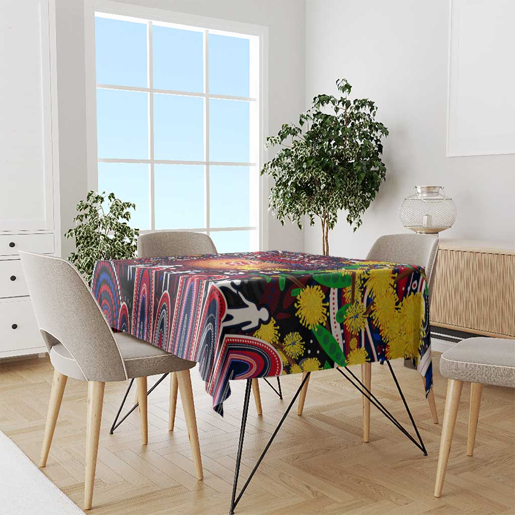 NAIDOC Week 2025 Demons Football Tablecloth Aboriginal Dot Painting