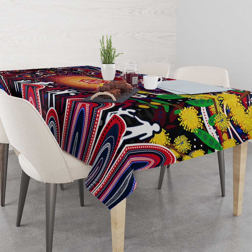NAIDOC Week 2025 Demons Football Tablecloth Aboriginal Dot Painting
