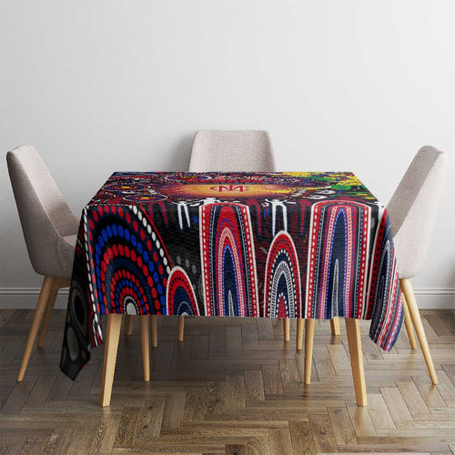 NAIDOC Week 2025 Demons Football Tablecloth Aboriginal Dot Painting