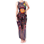 Personalised NAIDOC Week 2025 Demons Football Tank Maxi Dress Aboriginal Dot Painting