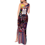 Personalised NAIDOC Week 2025 Demons Football Tank Maxi Dress Aboriginal Dot Painting