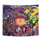 NAIDOC Week 2025 Demons Football Tapestry Aboriginal Dot Painting