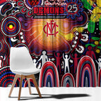 NAIDOC Week 2025 Demons Football Window Curtain Aboriginal Dot Painting
