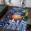 NAIDOC Week 2025 Kangaroos Football Area Rug Aboriginal Dot Painting