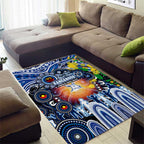 NAIDOC Week 2025 Kangaroos Football Area Rug Aboriginal Dot Painting