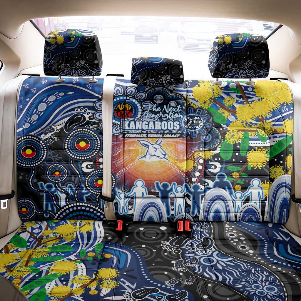NAIDOC Week 2025 Kangaroos Football Back Car Seat Cover Aboriginal Dot Painting