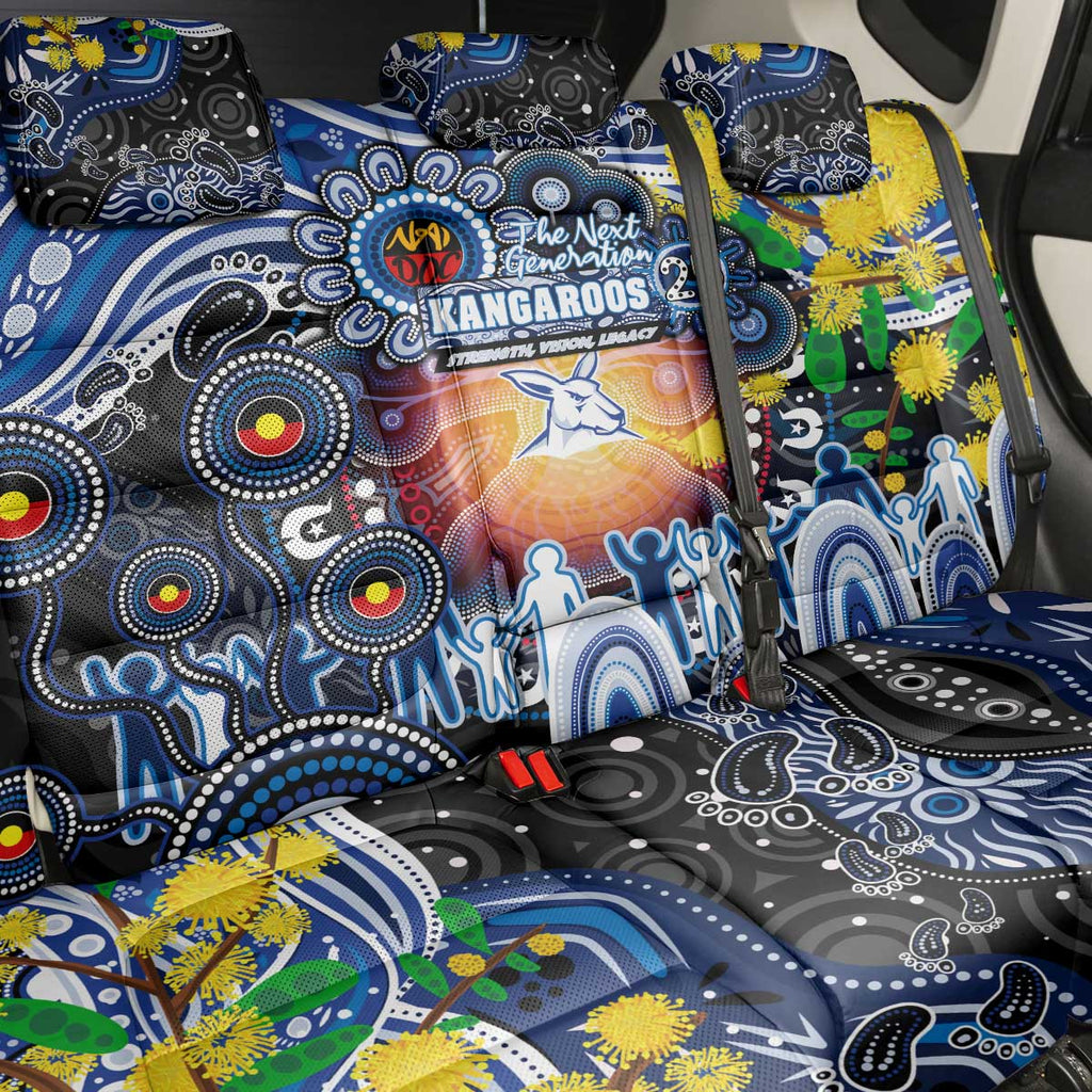 NAIDOC Week 2025 Kangaroos Football Back Car Seat Cover Aboriginal Dot Painting