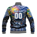 Personalised NAIDOC Week 2025 Kangaroos Football Baseball Jacket Aboriginal Dot Painting