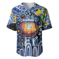 Personalised NAIDOC Week 2025 Kangaroos Football Baseball Jersey Aboriginal Dot Painting