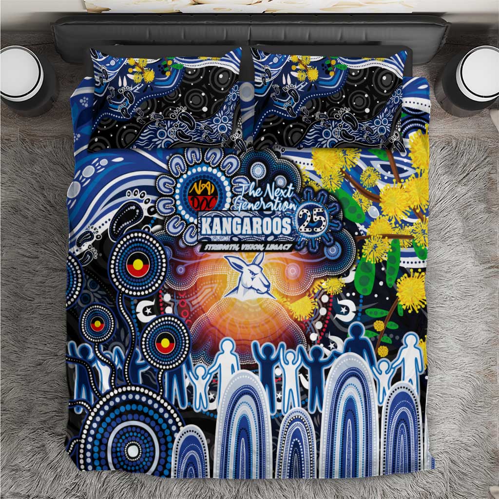 NAIDOC Week 2025 Kangaroos Football Bedding Set Aboriginal Dot Painting
