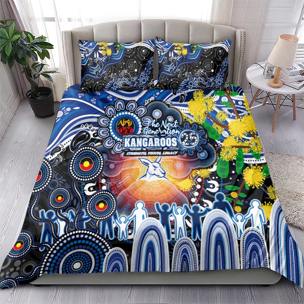 NAIDOC Week 2025 Kangaroos Football Bedding Set Aboriginal Dot Painting