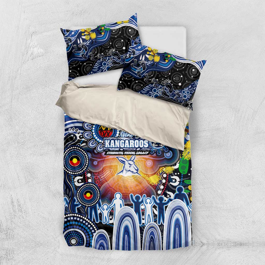 NAIDOC Week 2025 Kangaroos Football Bedding Set Aboriginal Dot Painting