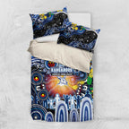 NAIDOC Week 2025 Kangaroos Football Bedding Set Aboriginal Dot Painting