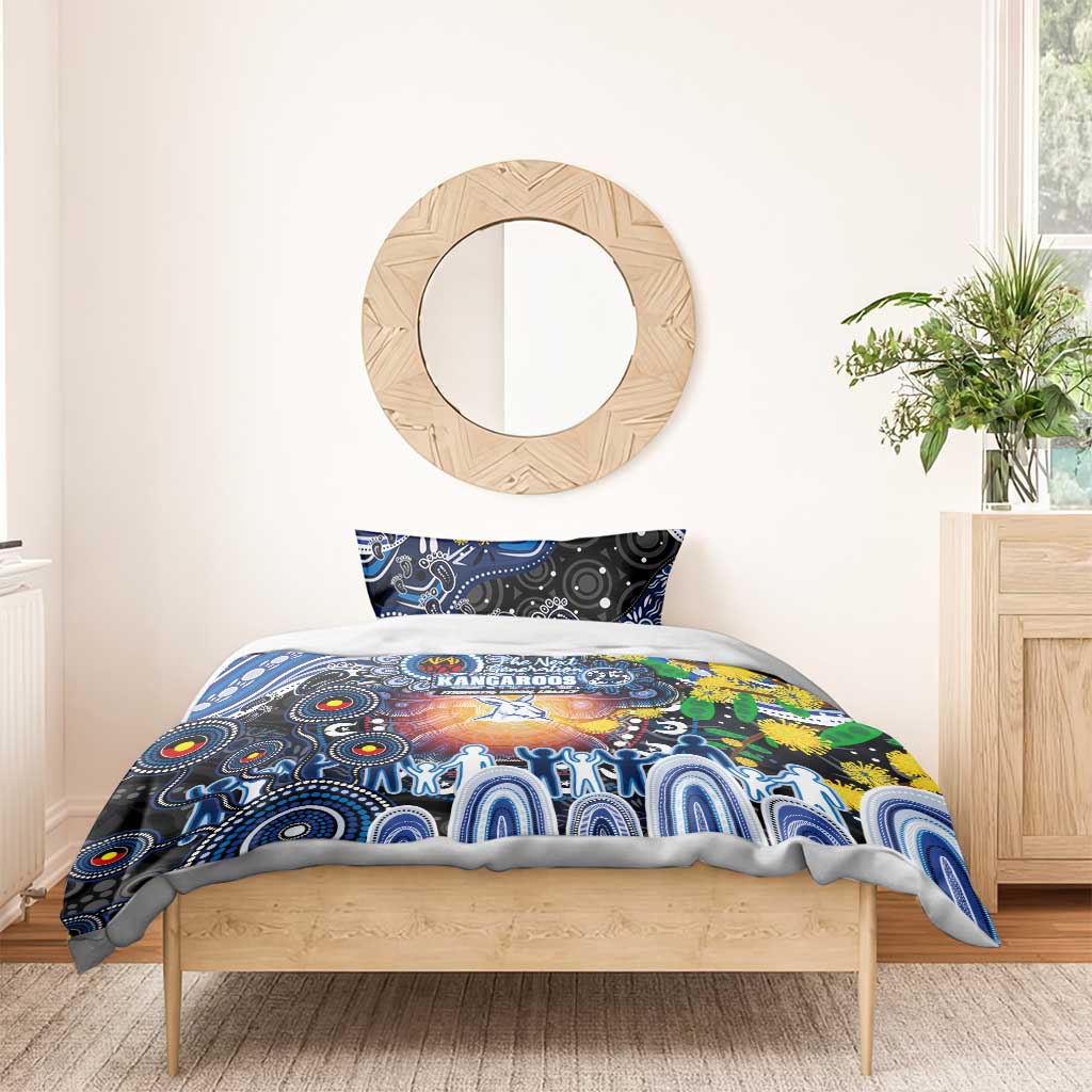 NAIDOC Week 2025 Kangaroos Football Bedding Set Aboriginal Dot Painting