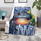 NAIDOC Week 2025 Kangaroos Football Blanket Aboriginal Dot Painting