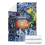 NAIDOC Week 2025 Kangaroos Football Blanket Aboriginal Dot Painting