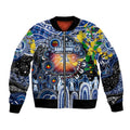Personalised NAIDOC Week 2025 Kangaroos Football Bomber Jacket Aboriginal Dot Painting