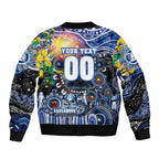 Personalised NAIDOC Week 2025 Kangaroos Football Bomber Jacket Aboriginal Dot Painting