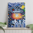 NAIDOC Week 2025 Kangaroos Football Canvas Wall Art Aboriginal Dot Painting