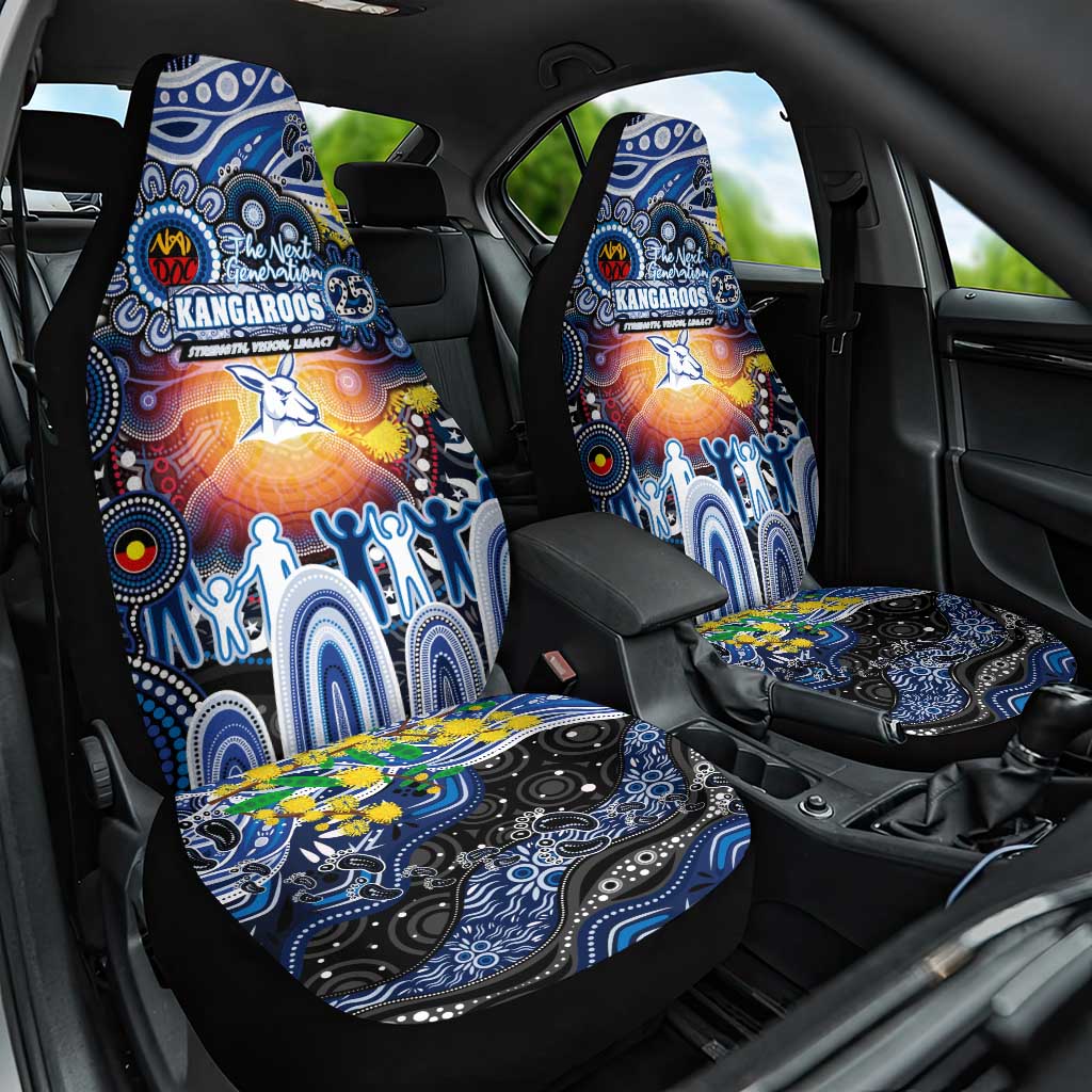 NAIDOC Week 2025 Kangaroos Football Car Seat Cover Aboriginal Dot Painting