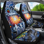 NAIDOC Week 2025 Kangaroos Football Car Seat Cover Aboriginal Dot Painting