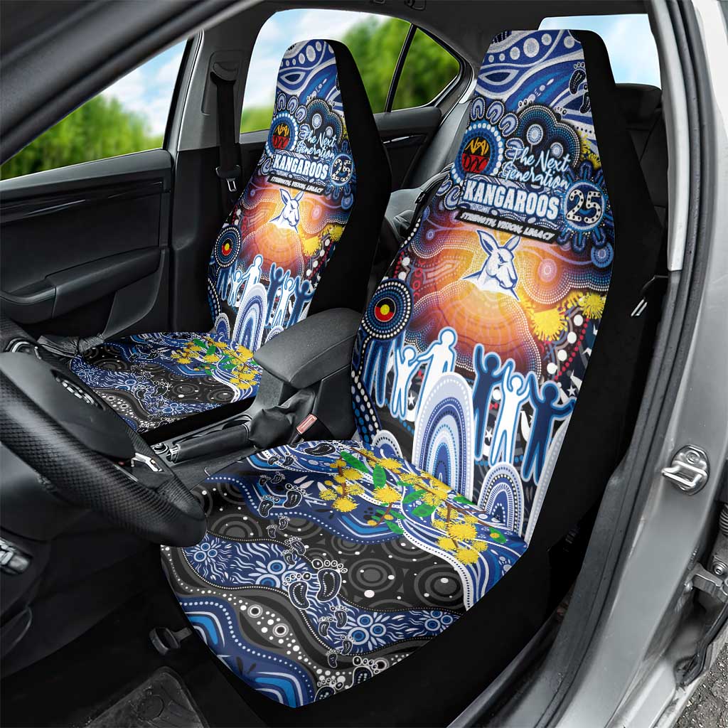 NAIDOC Week 2025 Kangaroos Football Car Seat Cover Aboriginal Dot Painting