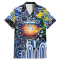 Personalised NAIDOC Week 2025 Kangaroos Football Family Matching Mermaid Dress and Hawaiian Shirt Aboriginal Dot Painting