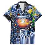 Personalised NAIDOC Week 2025 Kangaroos Football Family Matching Mermaid Dress and Hawaiian Shirt Aboriginal Dot Painting