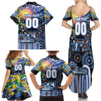 Personalised NAIDOC Week 2025 Kangaroos Football Family Matching Summer Maxi Dress and Hawaiian Shirt Aboriginal Dot Painting