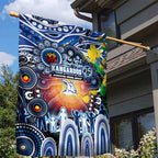 NAIDOC Week 2025 Kangaroos Football Garden Flag Aboriginal Dot Painting