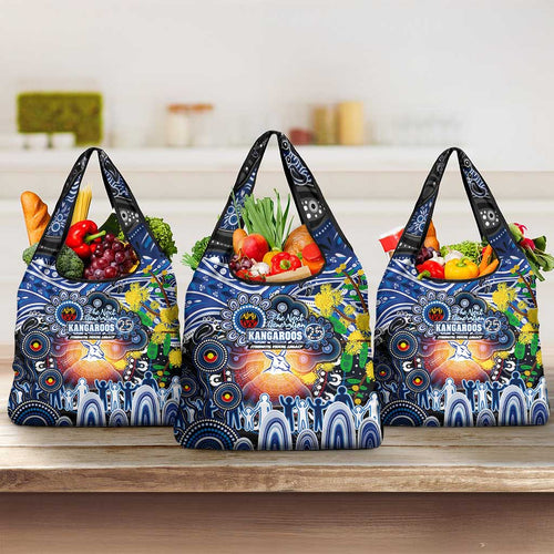 NAIDOC Week 2025 Kangaroos Football Grocery Bag Aboriginal Dot Painting