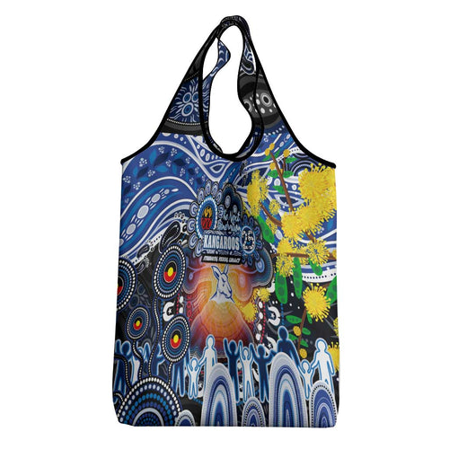 NAIDOC Week 2025 Kangaroos Football Grocery Bag Aboriginal Dot Painting