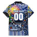 Personalised NAIDOC Week 2025 Kangaroos Football Hawaiian Shirt Aboriginal Dot Painting