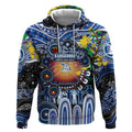 Personalised NAIDOC Week 2025 Kangaroos Football Hoodie Aboriginal Dot Painting