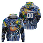 Personalised NAIDOC Week 2025 Kangaroos Football Hoodie Aboriginal Dot Painting