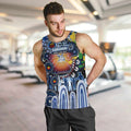Personalised NAIDOC Week 2025 Kangaroos Football Men Tank Top Aboriginal Dot Painting