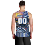 Personalised NAIDOC Week 2025 Kangaroos Football Men Tank Top Aboriginal Dot Painting