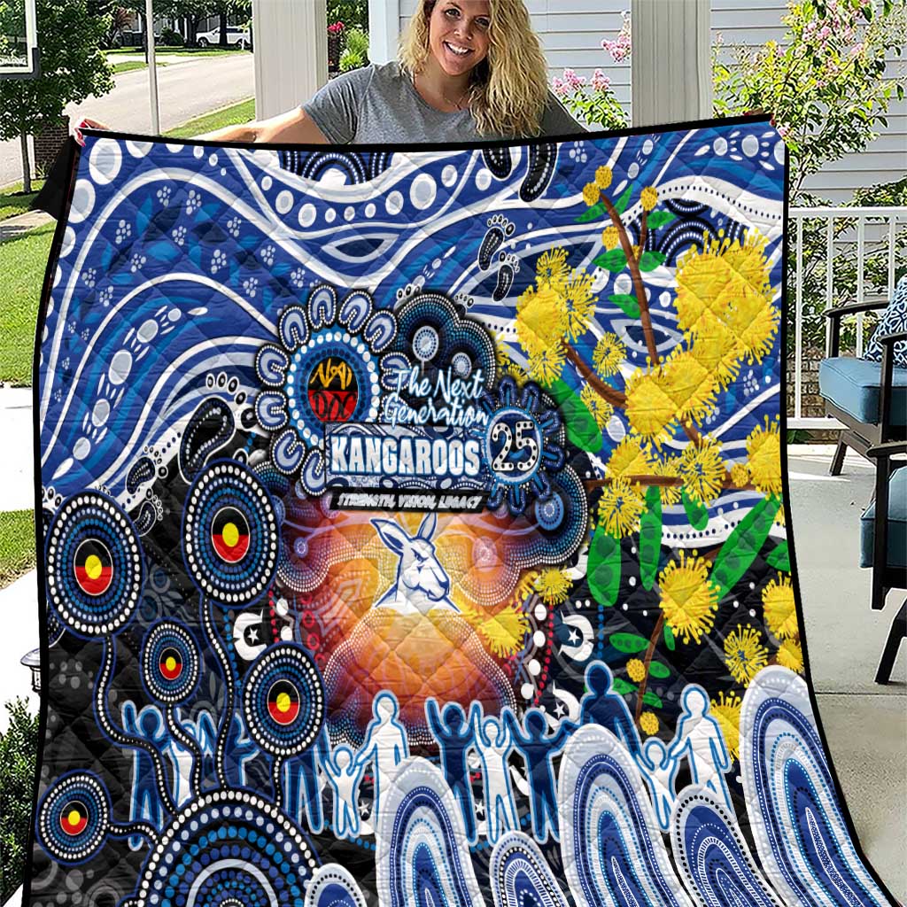 NAIDOC Week 2025 Kangaroos Football Quilt Aboriginal Dot Painting