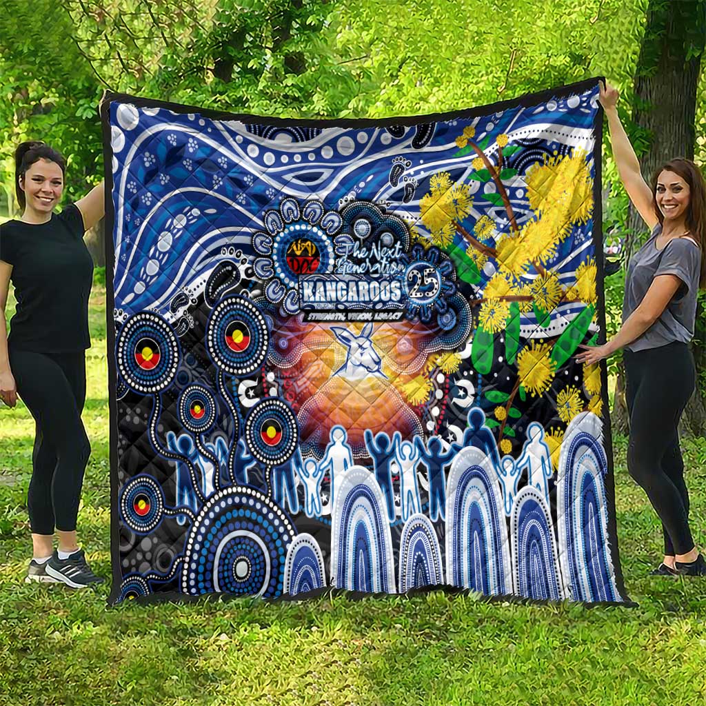 NAIDOC Week 2025 Kangaroos Football Quilt Aboriginal Dot Painting