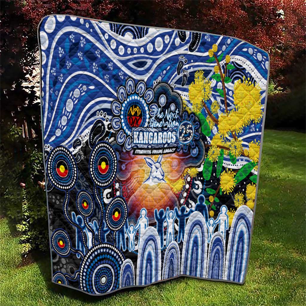 NAIDOC Week 2025 Kangaroos Football Quilt Aboriginal Dot Painting