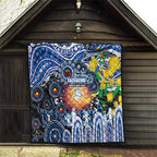 NAIDOC Week 2025 Kangaroos Football Quilt Aboriginal Dot Painting